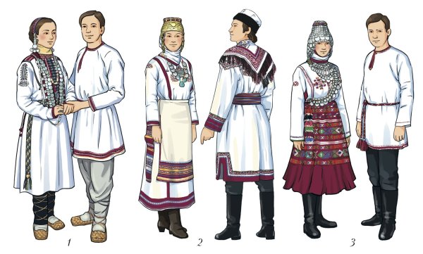 Фигура человека в национальном костюме