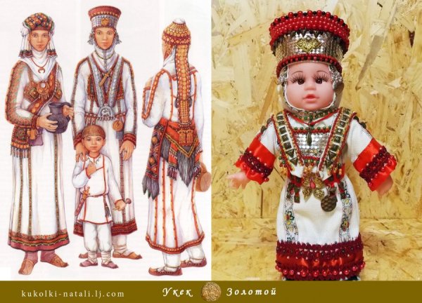 Наброски костюмов чувашей