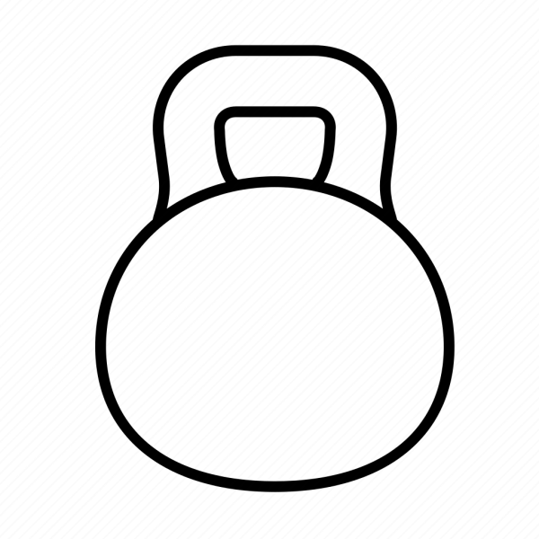 Гиря трафарет