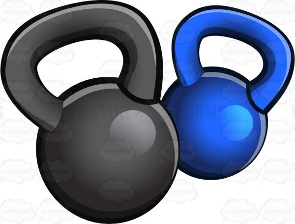 Гиря рисованная