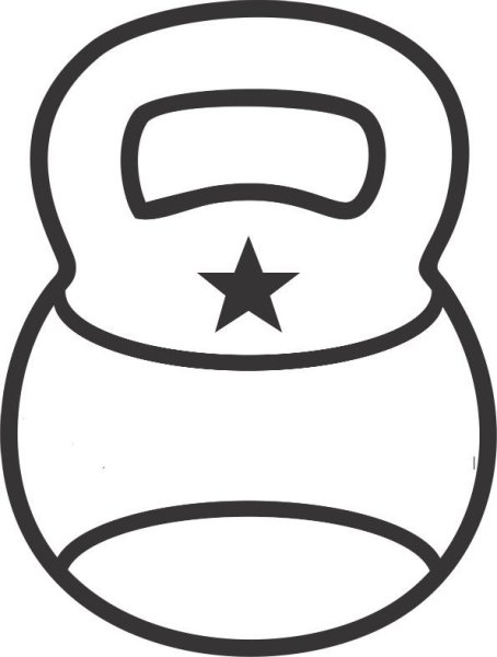 Гиря раскраска для детей