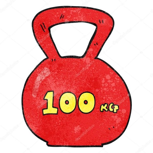 Гиря 100кг вектор