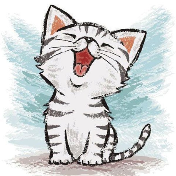 Котик рисунок