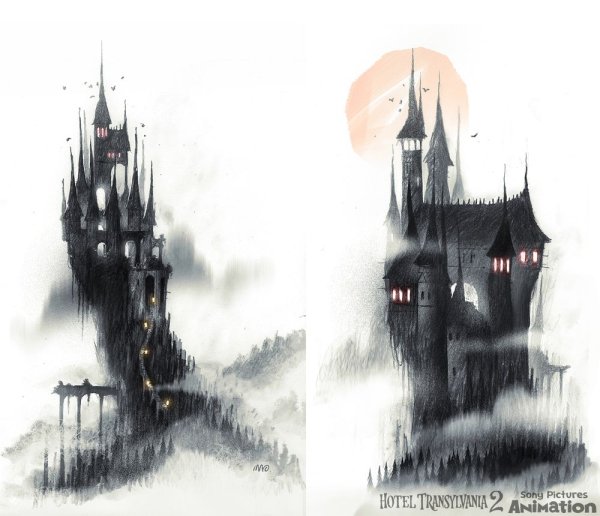 Замок референс Готика