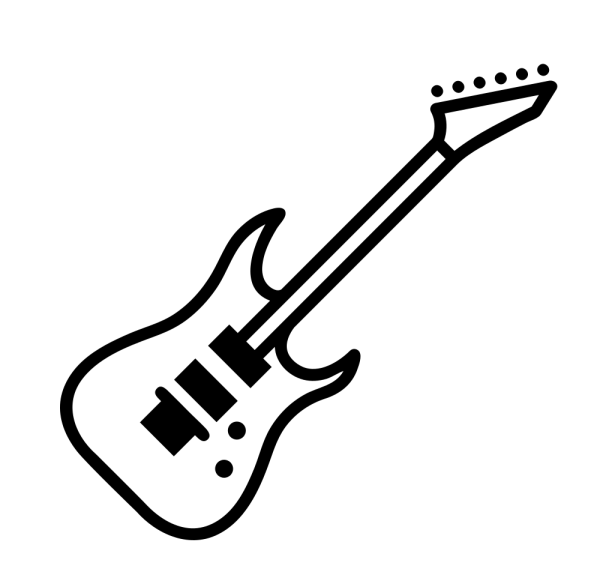 Рисования электрогитара