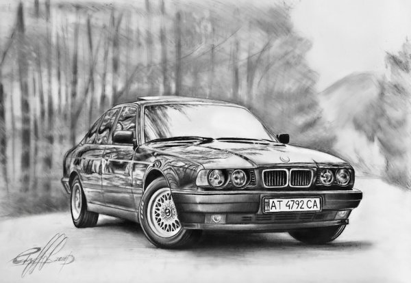 BMW е34 арт