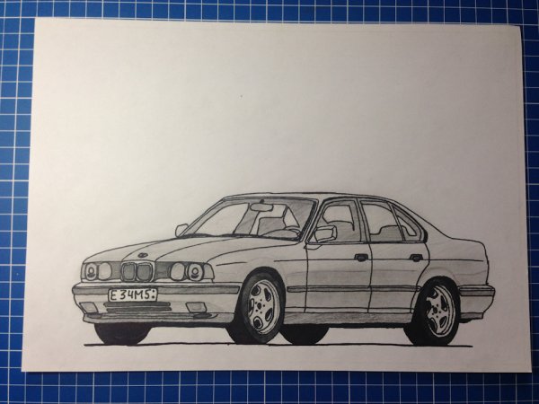 BMW e34 m5 draw