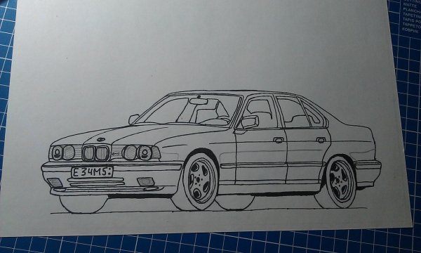 BMW e34 m5 draw