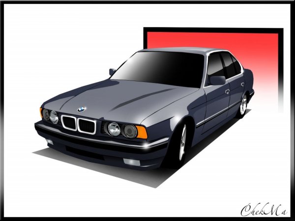 Граффити БМВ е34