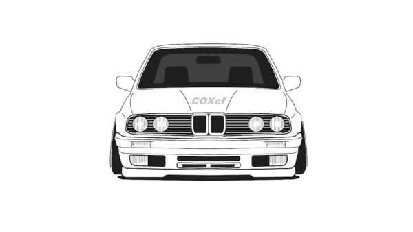BMW e30 вектор