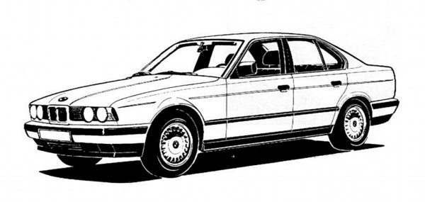BMW e34 контур