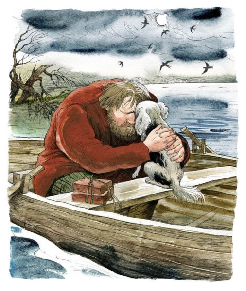 Картина Муму и Герасим