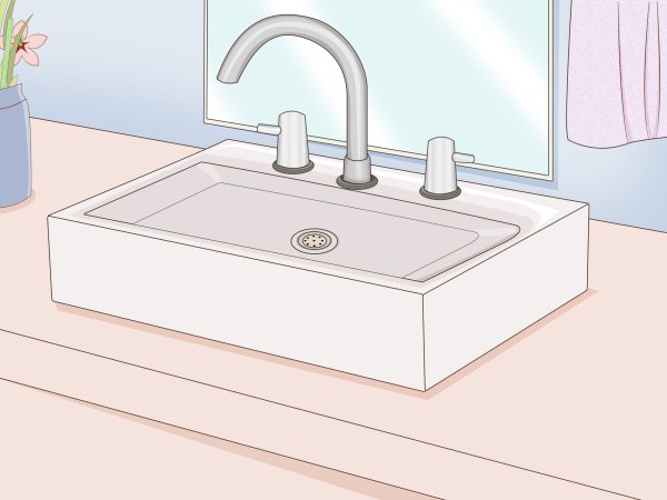 Раковина в ванной иллюстр