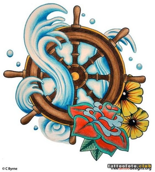 Штурвал раскраска