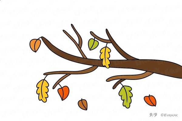 Нарисовать ветку дерева