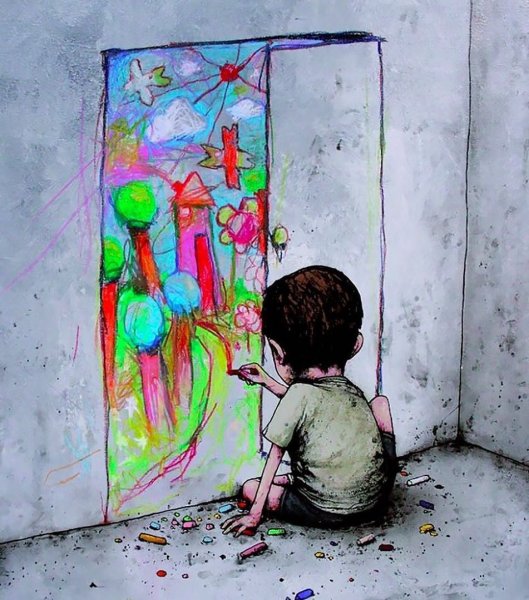 Одинокий ребенок арт