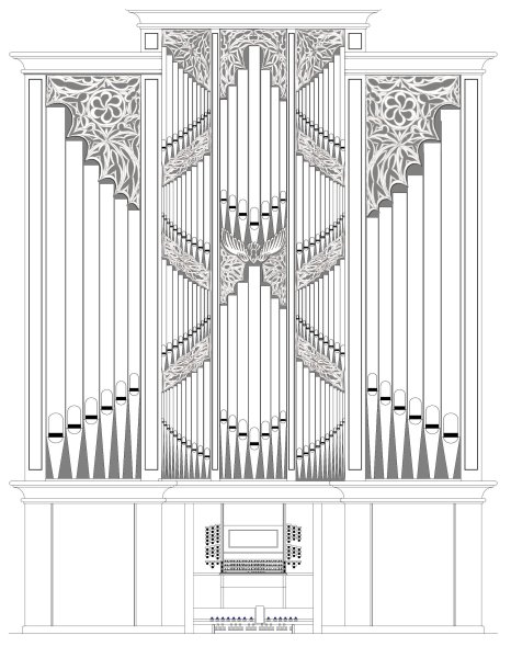 Нарисовать орган