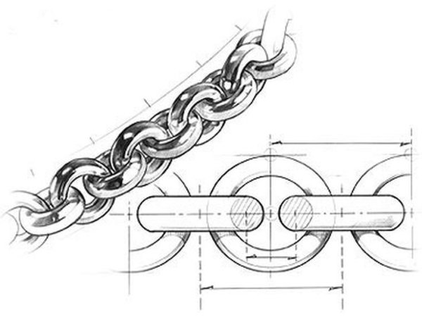 Цепь карандашом