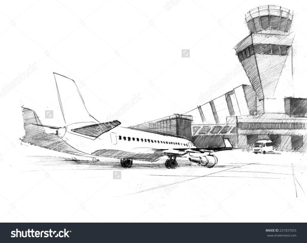Аэродром рисунок