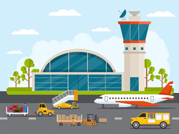 Аэропорт рисунок