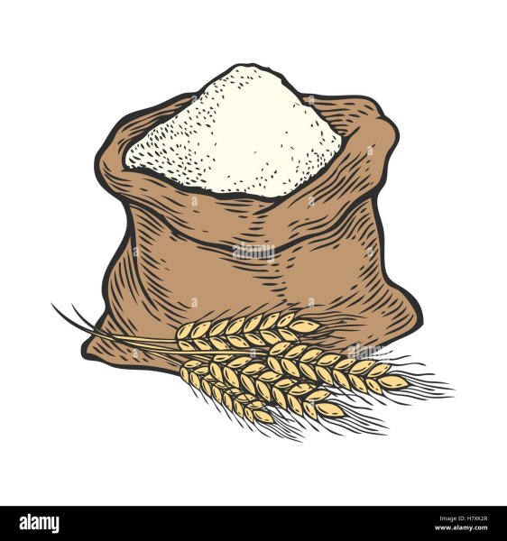 Нарисовать мешок с мукой