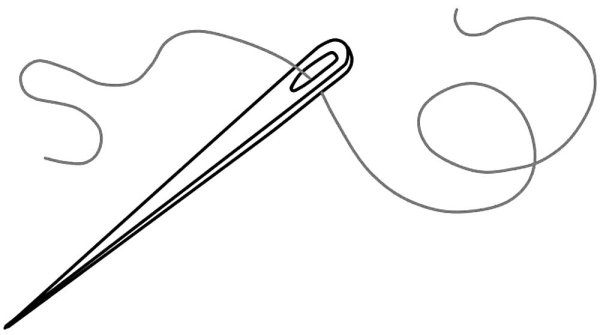 Иголка раскраска