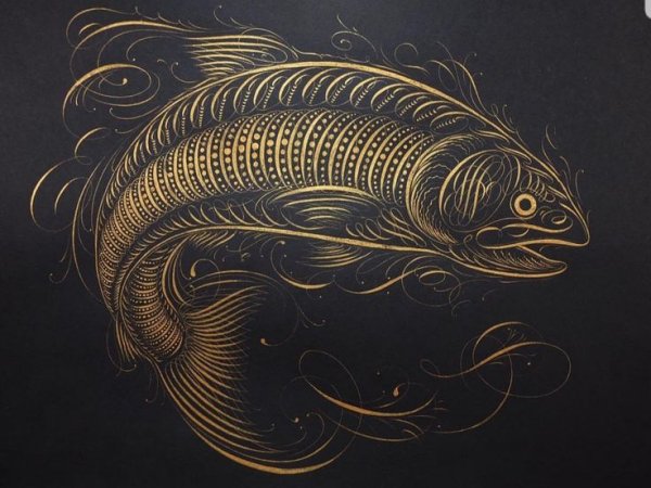 Jake Weidmann каллиграфия