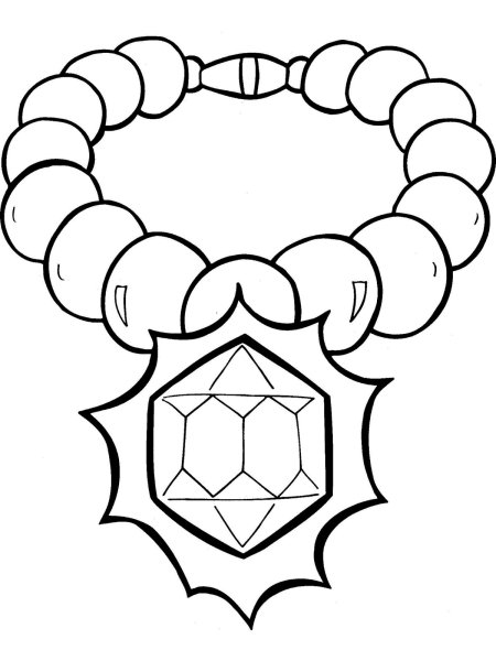 Украшения раскраска для детей
