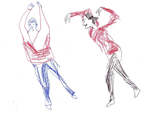 Наброски людей в движении