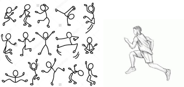 Персонаж в движении