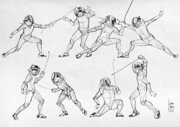 Фигура человека в движении