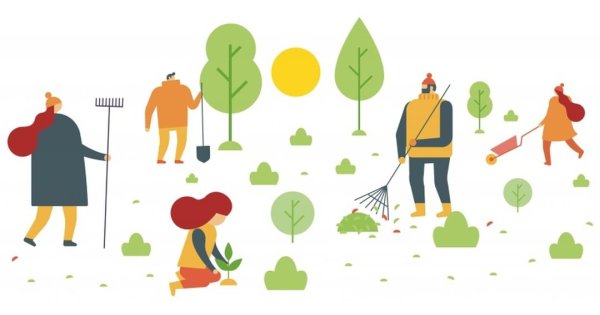 Субботник иллюстрация