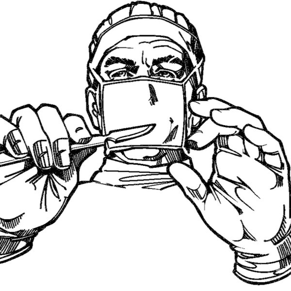 Хирург раскраска