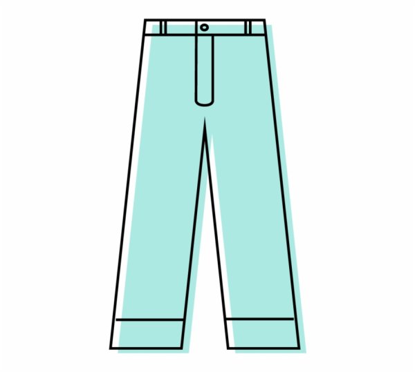 Брюки рисунок для детей