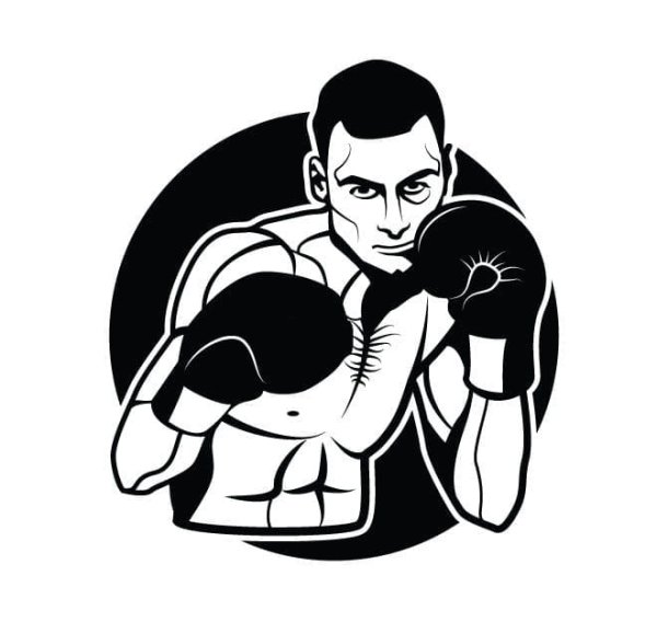 Боксёрский удар векторный