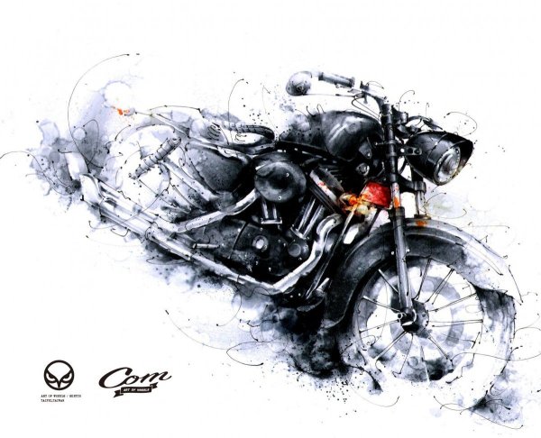 Мото тату эскизы