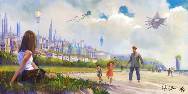 Космический город Графика