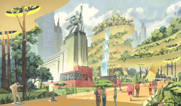 Школа будущего рисунок