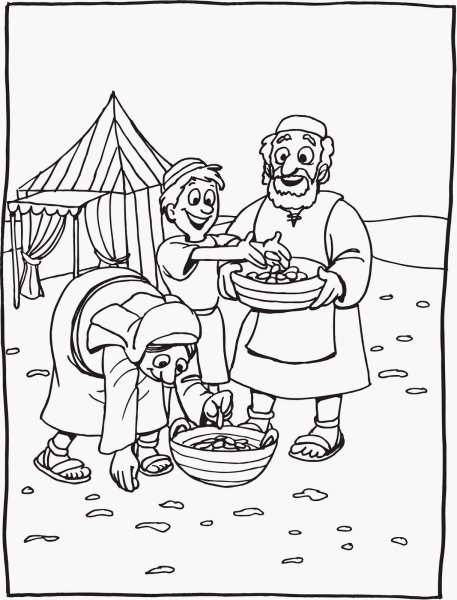 Манна Небесная раскраска