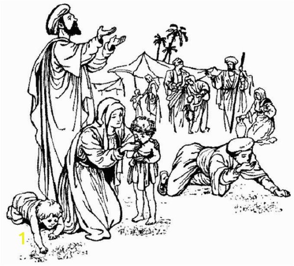 Рисунок Моисей выводит евреев из Египта