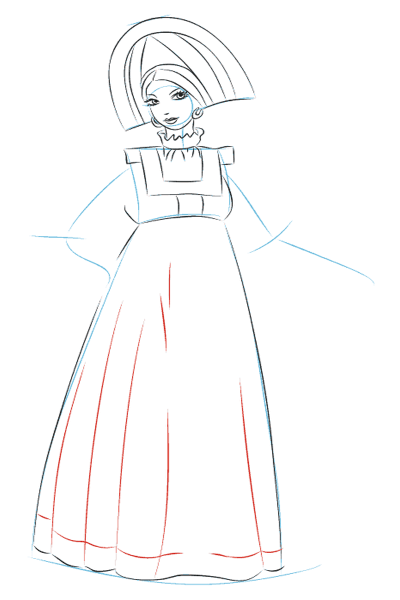 Василиса прекрасная рисунок карандашом