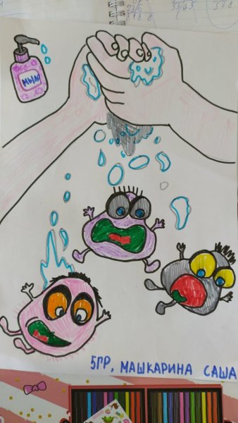 Рисование на тему чистые руки