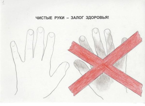 Чистые руки рисование