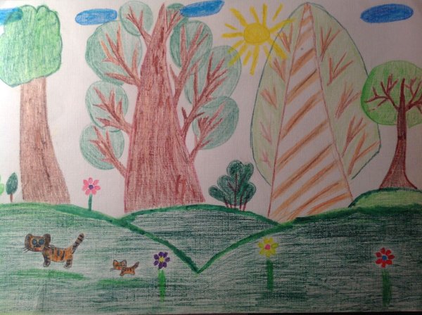 Рисунок на тему Приморье