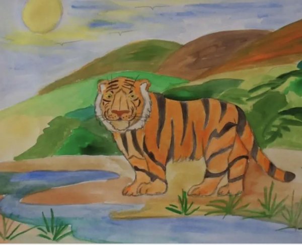 Детские рисунки на тему животные