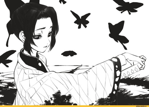 Кимоно Шинобу клинок