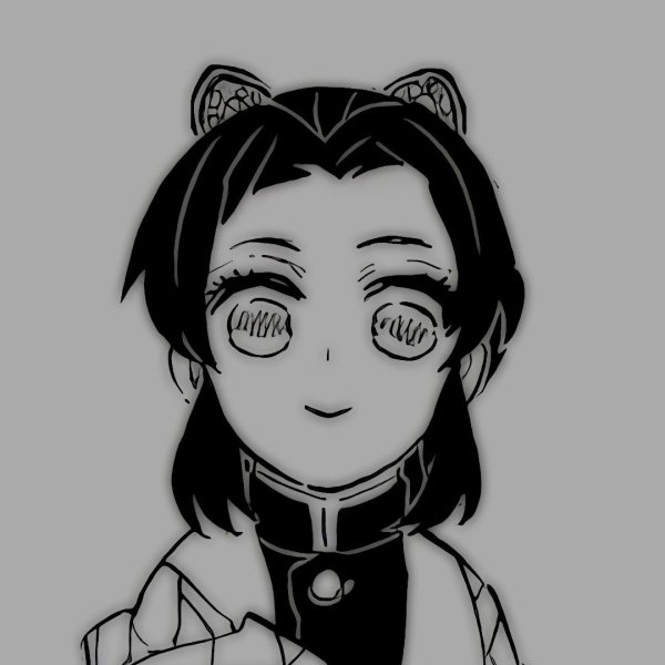 Шинобу Кочо на белом фоне