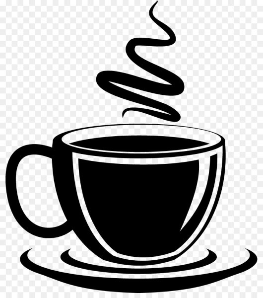 Чашка кофе контур