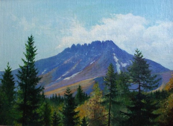 Северный Урал живопись горы