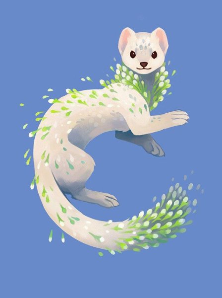 Горностай арты